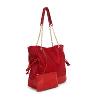 Image 2 of "Sparkling" Red Hot Tote Set Purse