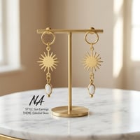 Celestial Skies – Solstice Sun Earrings