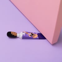 Image 8 of Door Stop 'The Purple One' Hand Painted Wood