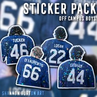 Image 1 of STICKER PACK - Off Campus Briar U Boys (Glitter Vinyl)