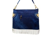 Image 3 of "Sparkling" Denim Fringe Purse