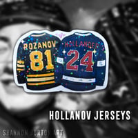 Image 4 of STICKER PACK - Shane Hollander & Ilya Rozanov Heated Rivalry (Glitter Vinyl)