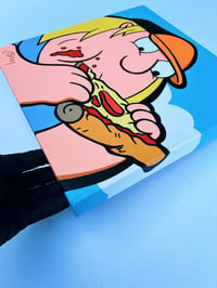 Image 2 of Rico’s Pizza | 12 x 12 original painting 