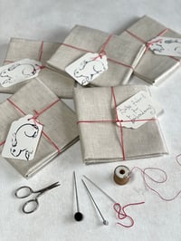 Natural Linen Base Fabric for Embroidery 