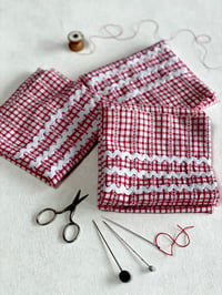 Red Gingham Fabric
