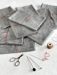 Soft Grey Linen & Cotton Fabric 