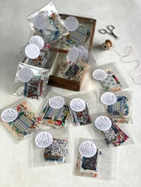 Tiny Scraps of Assorted Fabric Scraps