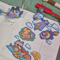 Image 2 of Blue skies Sticker Sheet [ bloomittens x hamtsoup ]