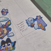 Image 3 of Blue skies Sticker Sheet [ bloomittens x hamtsoup ]