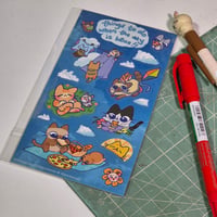 Image 4 of Blue skies Sticker Sheet [ bloomittens x hamtsoup ]