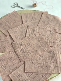 Bunny & Flower Embroidery Templates