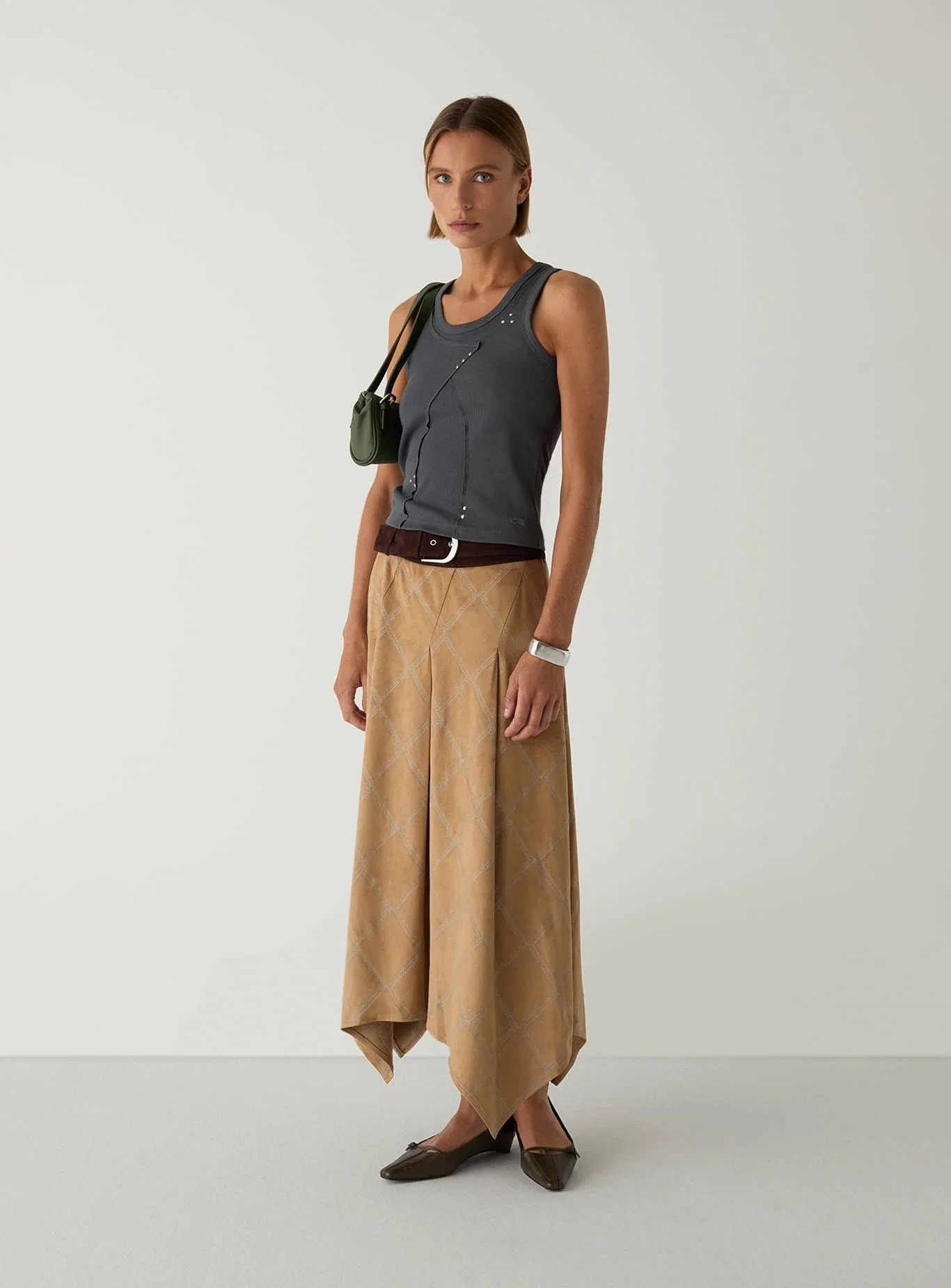 Image of LAAGAM ALUMA GREY TANK TOP