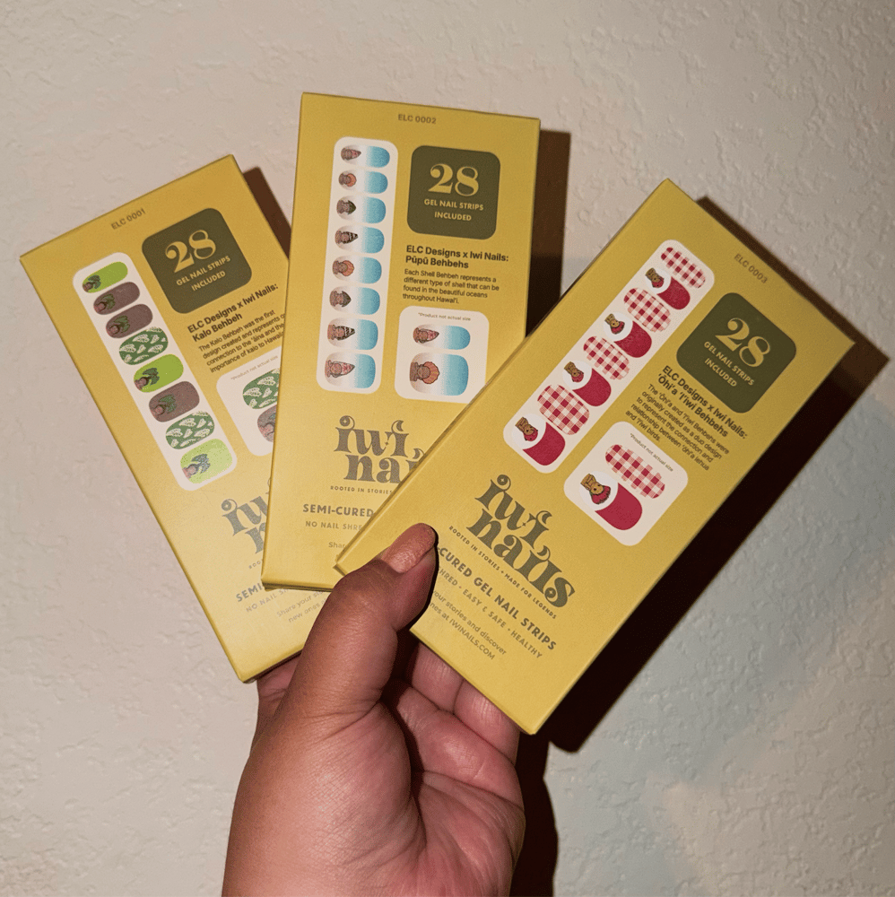 Image of Iwi Nails X ELC Designs Semi-Cured Gel Nail Strips