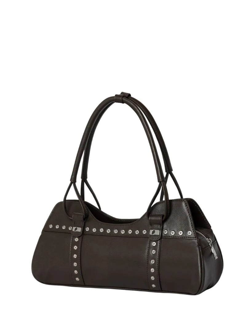 Image of LAAGAM Jane brown leather bag
