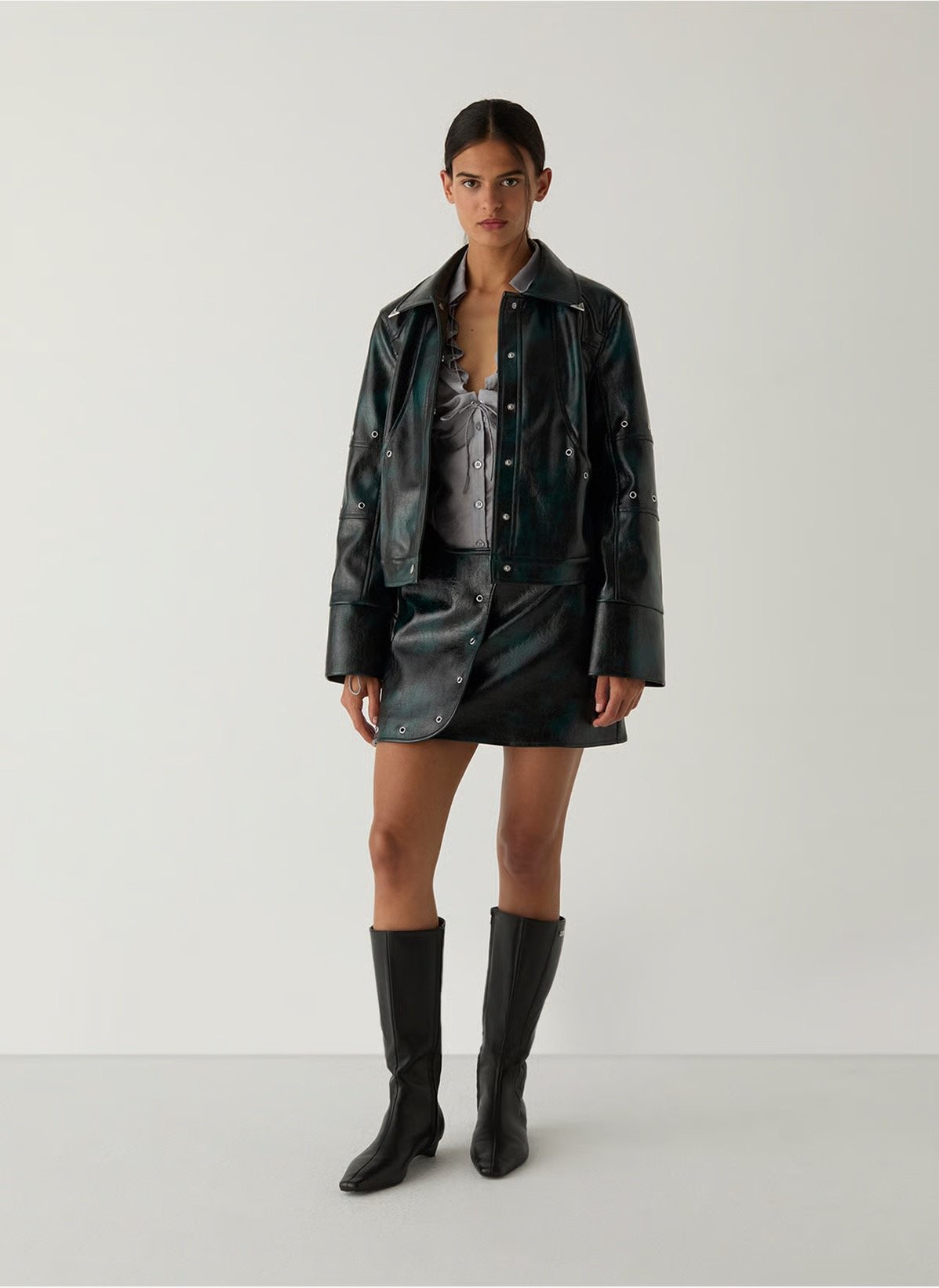 Image of LAAGAM THEA GREEN JACKET