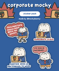 Image 1 of corporate mochy sticker pack