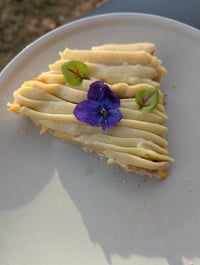 Tarte Vanille Pêche
