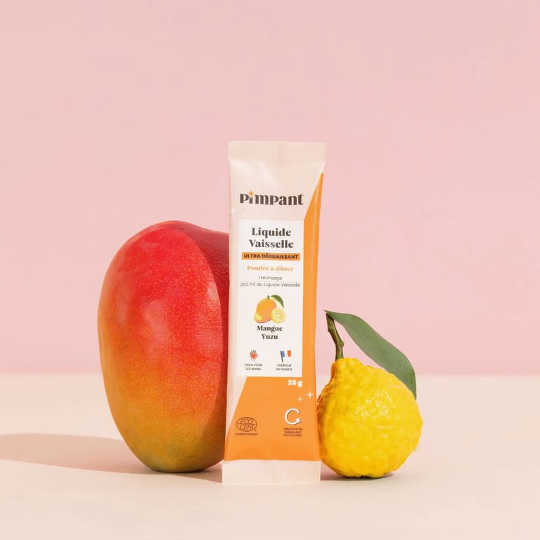 Liquide vaisselle en poudre Pimpant - 3 parfums