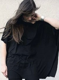 Image 2 of Yoko Oversized Viscose Boat Neck Top – Made in Berlin
