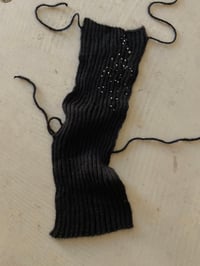 Image 3 of Unique Merino Mohair Backless Top with Bead Embroidery  2 – Handmade in Berlin