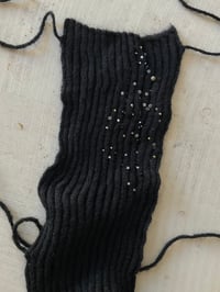 Image 2 of Unique Merino Mohair Backless Top with Bead Embroidery  2 – Handmade in Berlin