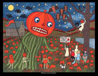 Image 1 of "Welcome Great Pumpkin" Signed 8.5x11 Print