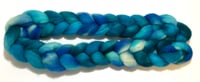 Image 1 of JUL - 27 -  BFL Wool Roving, Blue Face Leicester Top,  Micron 24, 4 oz