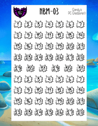 Image 15 of Day of the Week and Number Burst Planner Sticker O Font