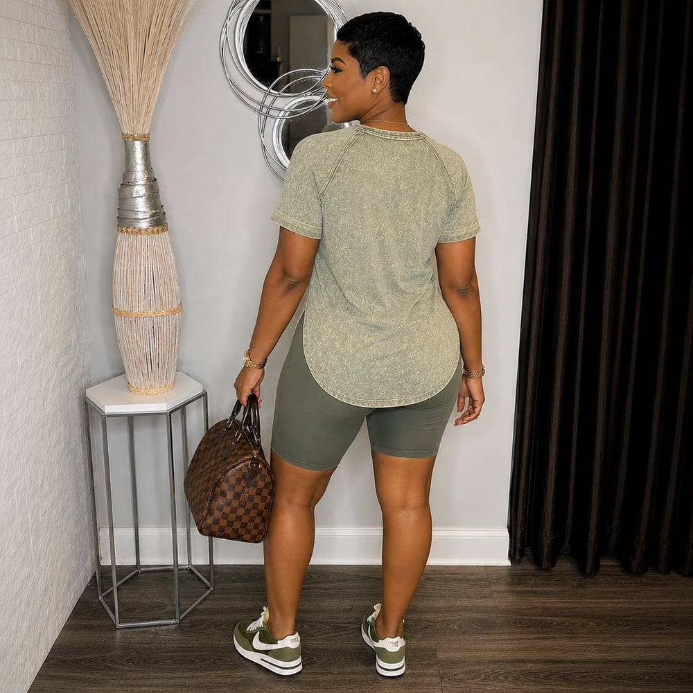 Image of Distressed Biker Set (green) 