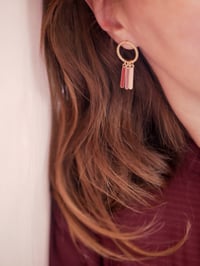 Image 5 of Boucles d'Oreilles BRIKI Rose