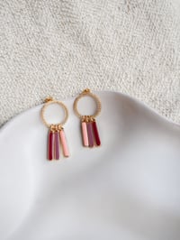 Image 2 of Boucles d'Oreilles BRIKI Rose
