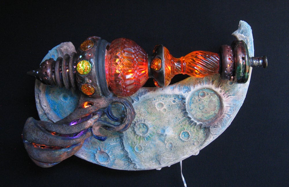 Image of Cordwainer Corkscrew - Raku Fired  Ceramic Sculpture