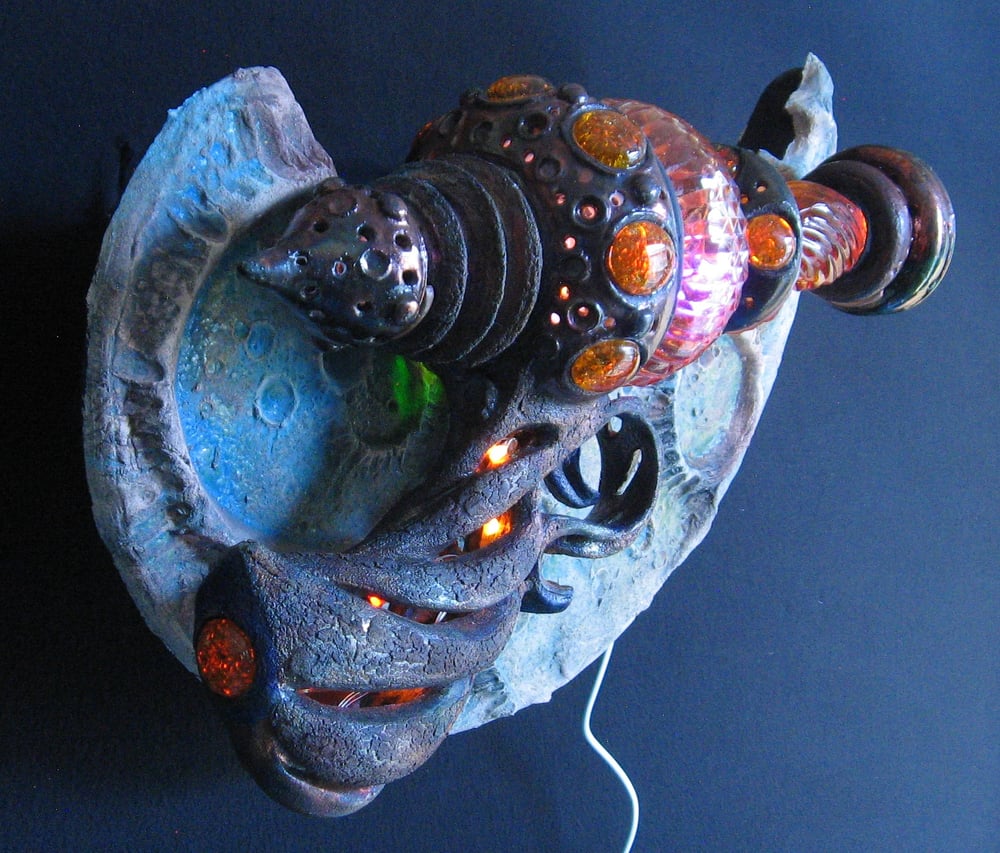 Image of Cordwainer Corkscrew - Raku Fired  Ceramic Sculpture