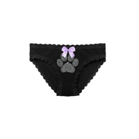PUP SLUT RHINESTONE LACE BRIEF PANTY