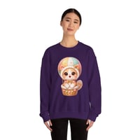 Image 15 of Cute Cat Hot Air Balloon Sweatshirt — Kawaii Kitten Graphic Crewneck