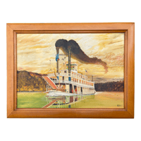 Image 1 of Betsy Ann Riverboat Painting