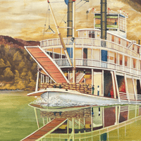 Image 5 of Betsy Ann Riverboat Painting