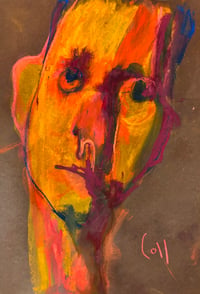 Image 2 of Adherance - Sketchbook Drawing in Soft Pastels on Paper 