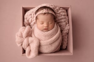 Image of Brushed Knit Set / blush & ice blue