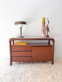 Image 2 of CÓMODA DE MADERA Y MÁRMOL, AÑOS 70