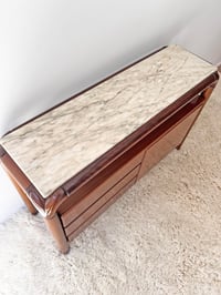 Image 5 of CÓMODA DE MADERA Y MÁRMOL, AÑOS 70