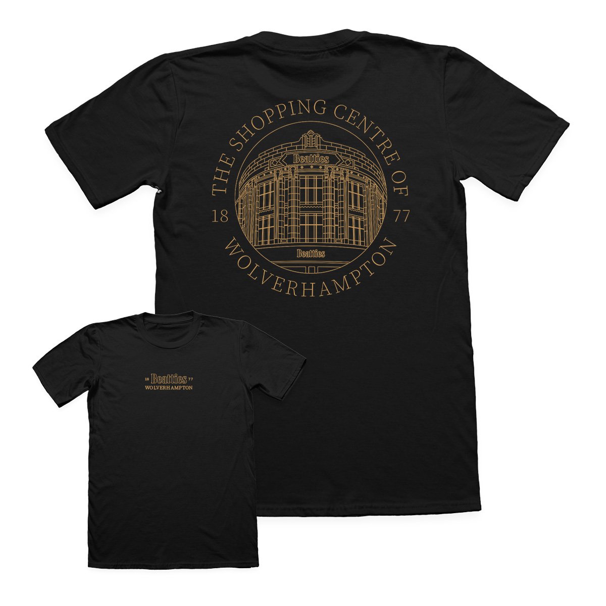 Image of Beatties Shopping Centre T-Shirt | Black 🧡