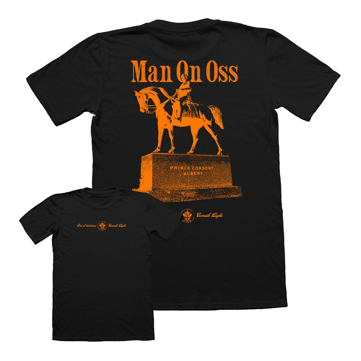 Image of Man On Oss T-Shirt | Black 🐎
