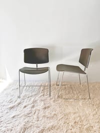 Image 5 of SET DE SEIS SILLAS APILABLES STEELCASE, AÑOS 80