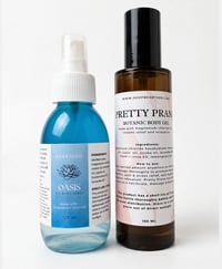 The MAGNESIUM BUNDLE: PRETTY PRANA Botanic Body Gel & OASIS The Body Spray  