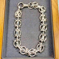 Image 3 of XO (Hug and Kiss) Bracelet Sterling Silver