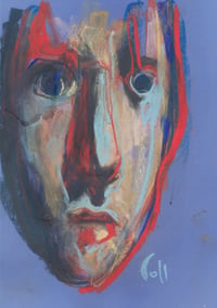 Image 2 of In The Oval - Sketchbook Drawing in Soft Pastels on Paper 