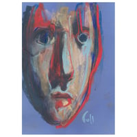 Image 1 of In The Oval - Sketchbook Drawing in Soft Pastels on Paper 