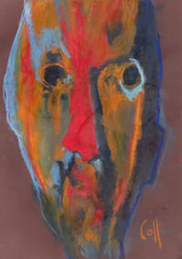 Image 2 of Aspect Of James - Sketchbook Drawing in Soft Pastels on Paper 