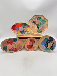 Image 4 of Lady and Flowers Platter 